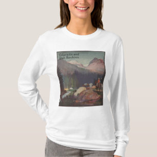 Colorado-Eisenbahn-förderndes Plakat T-Shirt