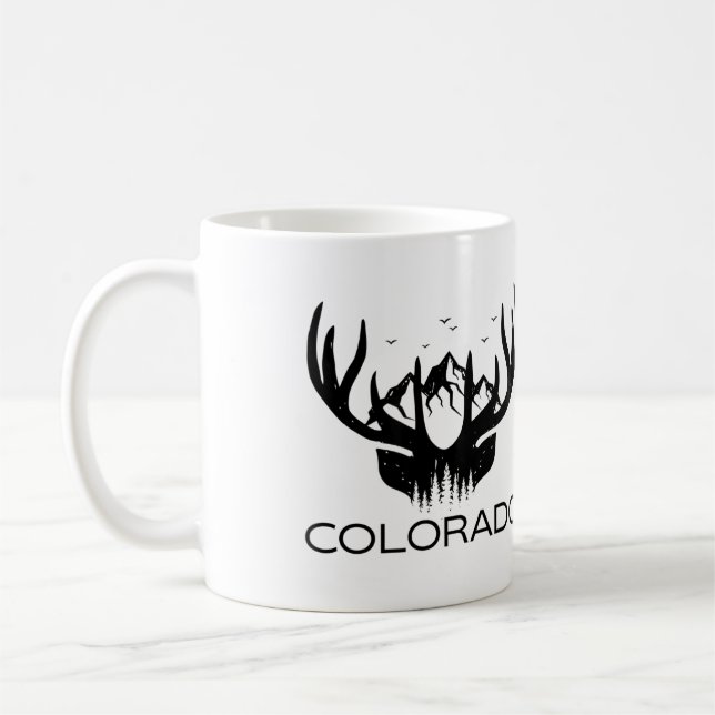 Colorado Elk Cool Colorado Elk Hunter Kaffeetasse (Links)