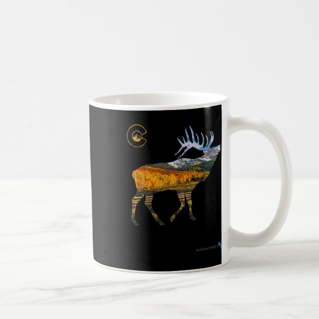 Colorado Elk Hunting Kaffeetasse (Rechts)