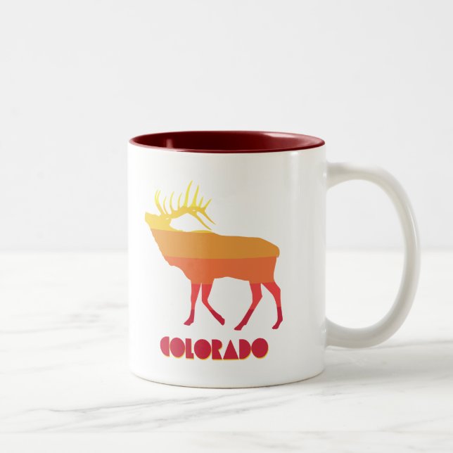 Colorado Elk Zweifarbige Tasse (Rechts)