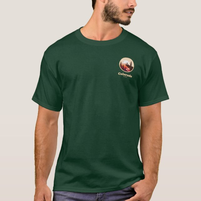 Colorado Est 1876 Dunkles T-Shirt (Vorderseite)