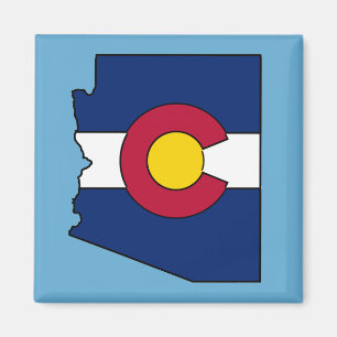 Colorado Fahne Arizona Kontur Magnet