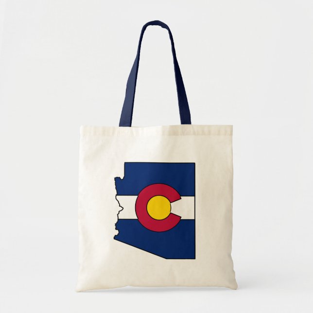 Colorado Fahne Arizona Kontur Tasche (Vorne)