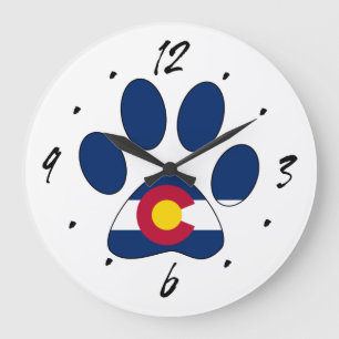 Colorado Fahne drucken rund Uhr