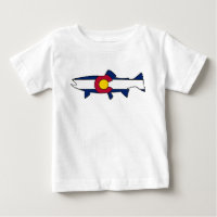 Colorado-Fahne-Forelle-Baby-Shirt