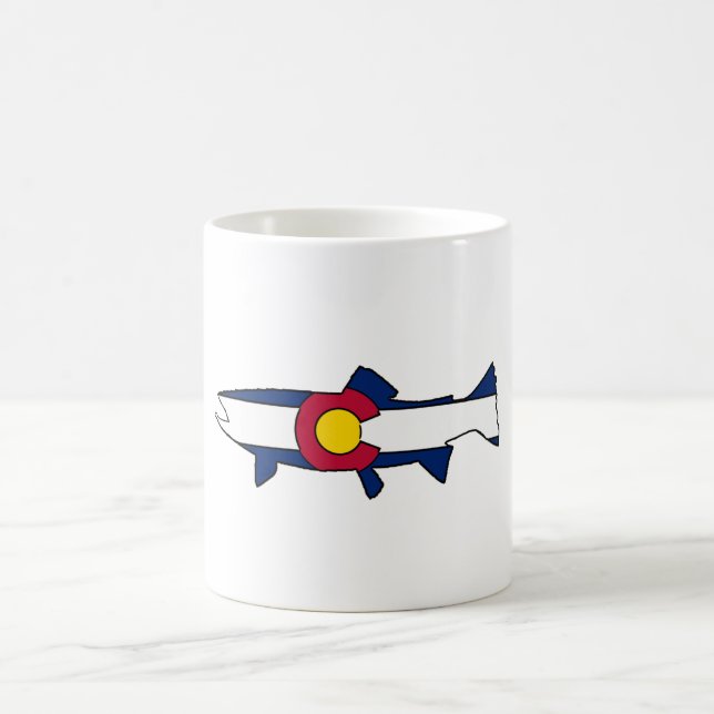 Colorado Fahne Forellenfischkaffee Tasse (Mittel)
