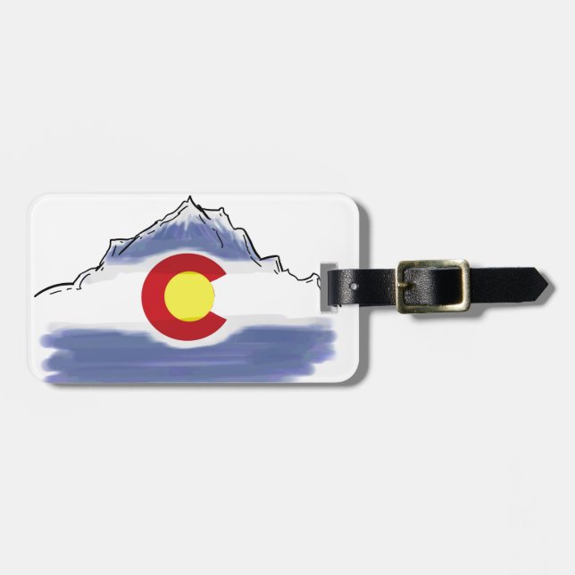 Colorado-Fahne Gepäckanhänger (Vorderseite horizontal)