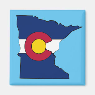 Colorado Fahne Minnesota Kontur Magnet