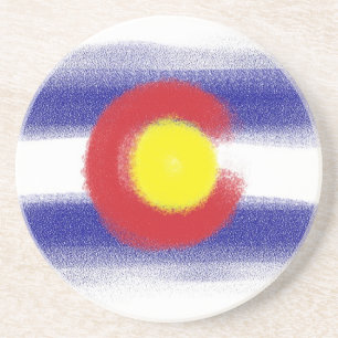 Colorado Fahnenkreide Untersetzer