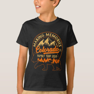 Colorado Familienurlaub 2026 Berge Camping T-Shirt