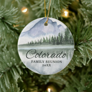 Colorado Family Wiedersehen Mountain Ornament