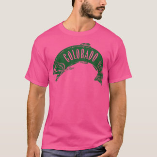 Colorado Fish Wordmark Green T-Shirt