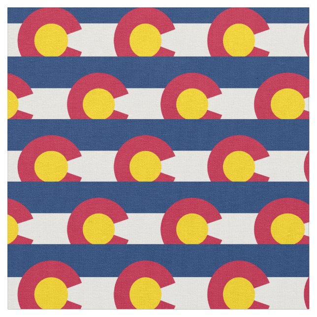 Colorado Flag & America Staat Fabric/USA mode Stoff (Nahaufnahme)