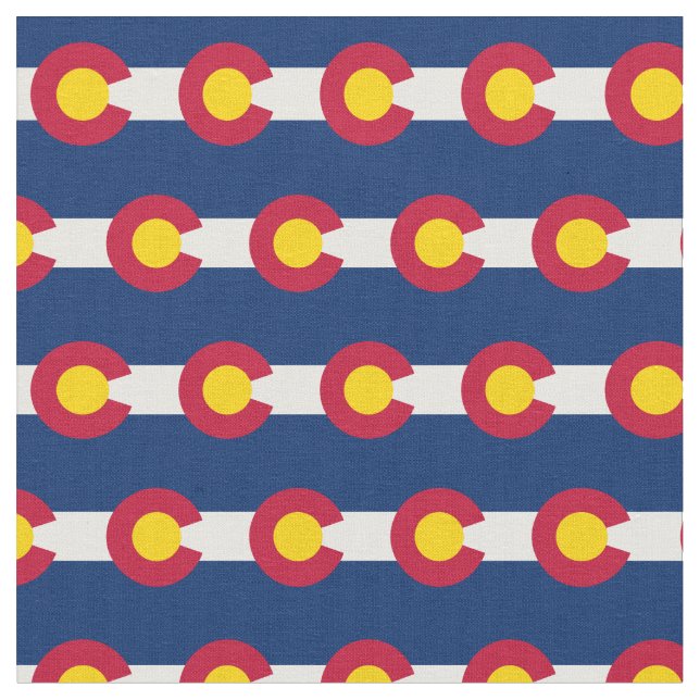 Colorado Flag & America Staat Fabric/USA mode Stoff (Nahaufnahme)