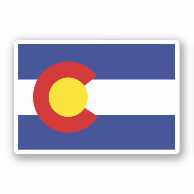 Colorado Flag Aufkleber (Vorderseite)