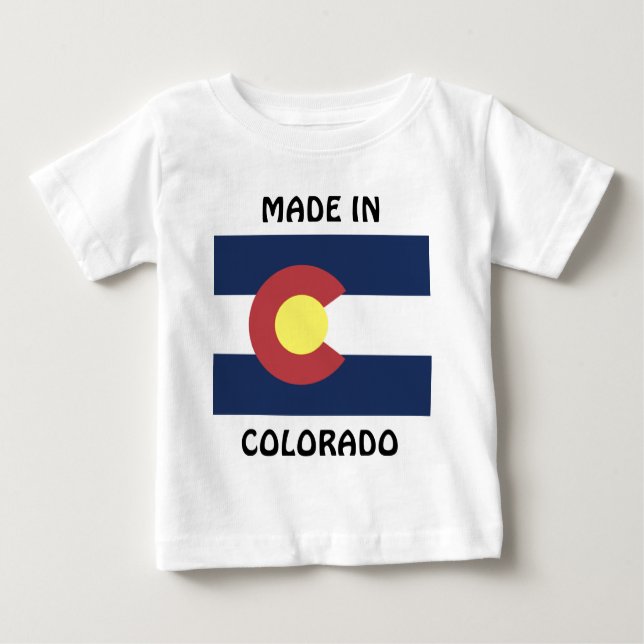 Colorado Flag Baby T-shirt (Vorderseite)