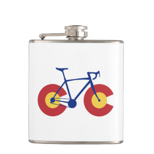 Colorado Flag Bicycle Flachmann