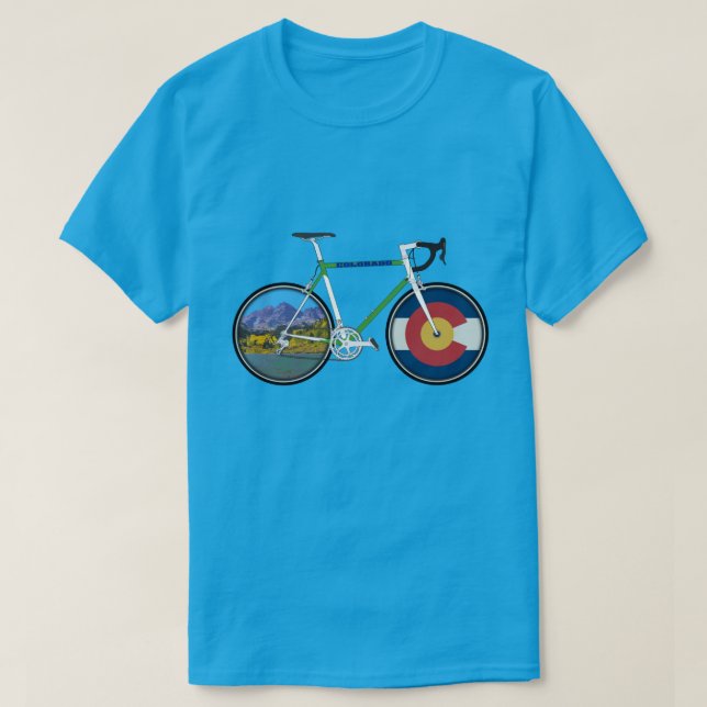 Colorado Flag Bike T-Shirt (Design vorne)