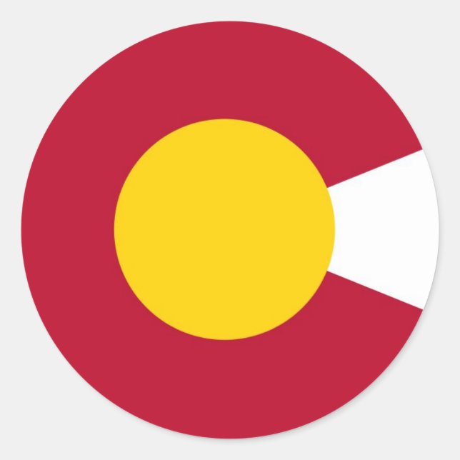 Colorado Flag C Aufkleber (Vorderseite)