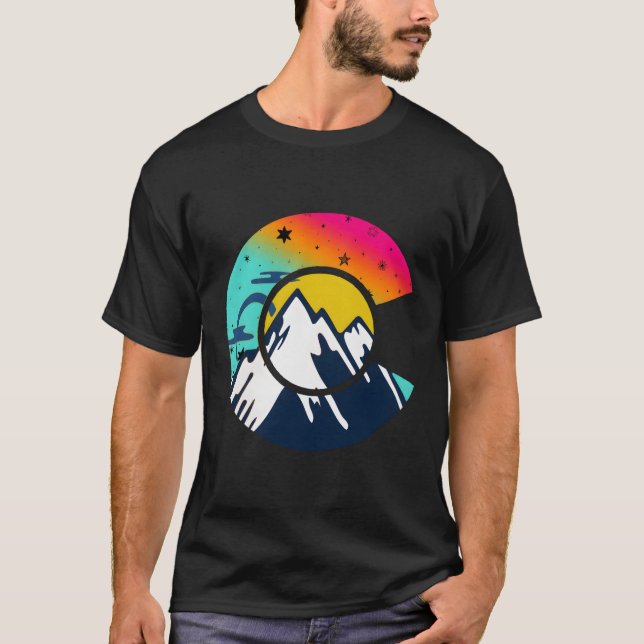 Colorado Flag C Mountain T-Shirt (Vorderseite)