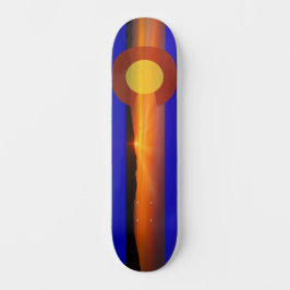 Colorado Flag- Colorado Mountains- 5280 Skateboard