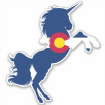 Colorado Flag Einhornkleber