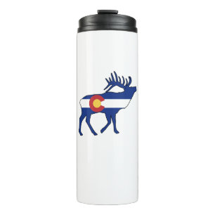 Colorado Flag Elk Thermosbecher