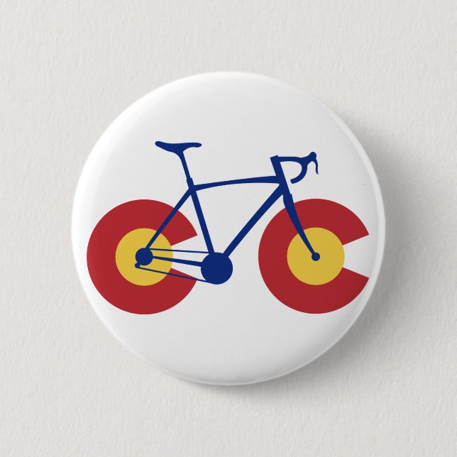 Colorado Flag Fahrrad Button (Vorderseite)