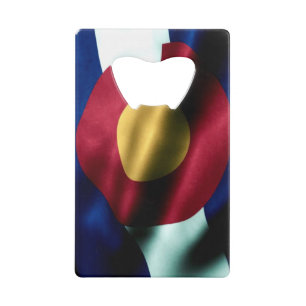 Colorado Flag Flaschenöffner Kreditkarte Größe