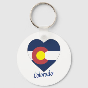 Colorado Flag Herz Schlüsselanhänger