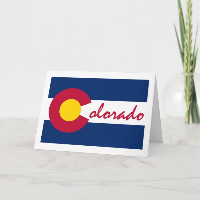 Colorado Flag Karte (Vorderseite)