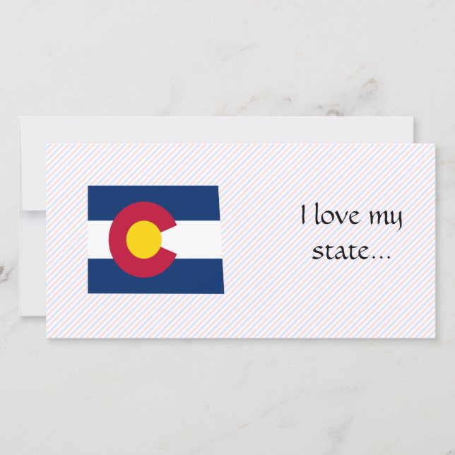 Colorado Flag Karte (Vorderseite)