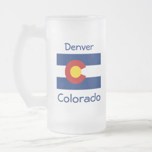 Colorado Flag Karte Stadt Tasse