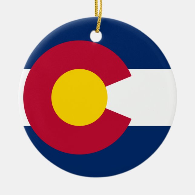 Colorado Flag Keramikornament (Vorne)