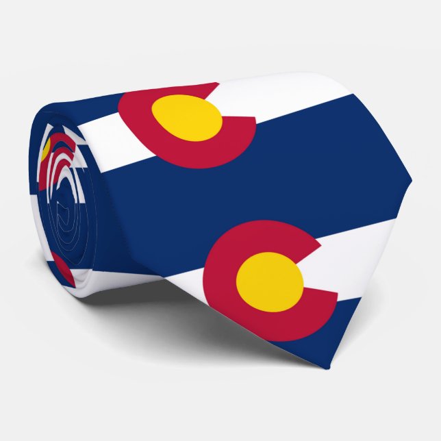 Colorado Flag Krawatte (Gerollt)