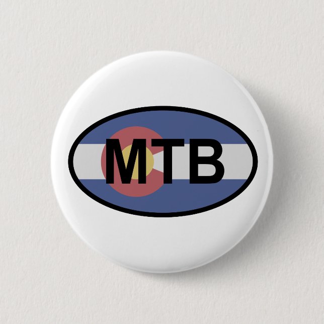 Colorado Flag Mountainbike Button (Vorderseite)