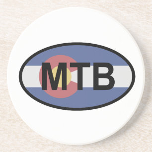 Colorado Flag Mountainbike Getränkeuntersetzer