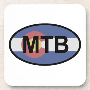 Colorado Flag Mountainbike Untersetzer