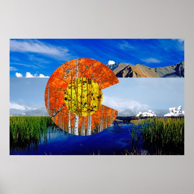 Colorado Flag Poster (Vorne)