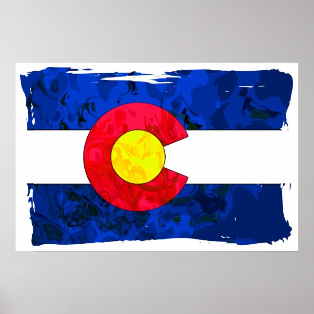 COLORADO FLAG Poster (Vorne)