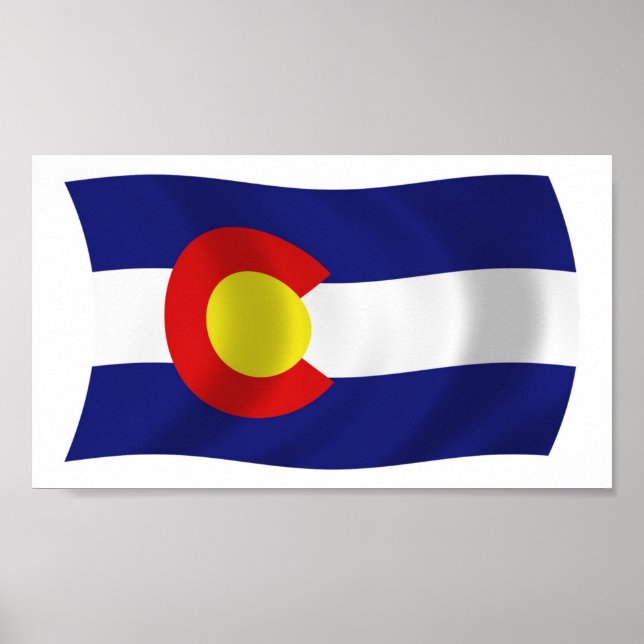 Colorado Flag Poster Print (Vorne)