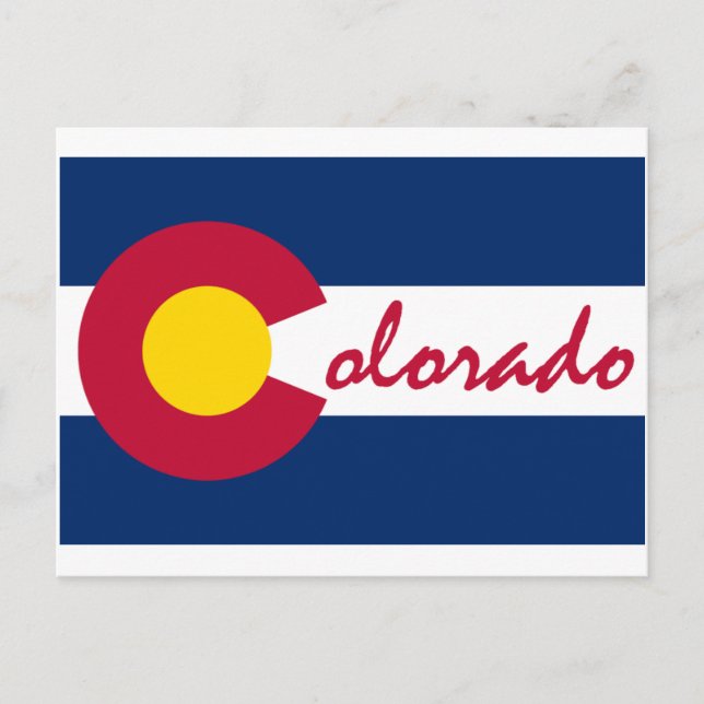 Colorado Flag Postkarte (Vorderseite)