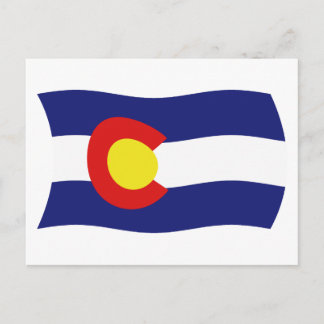 Colorado Flag Postkarte