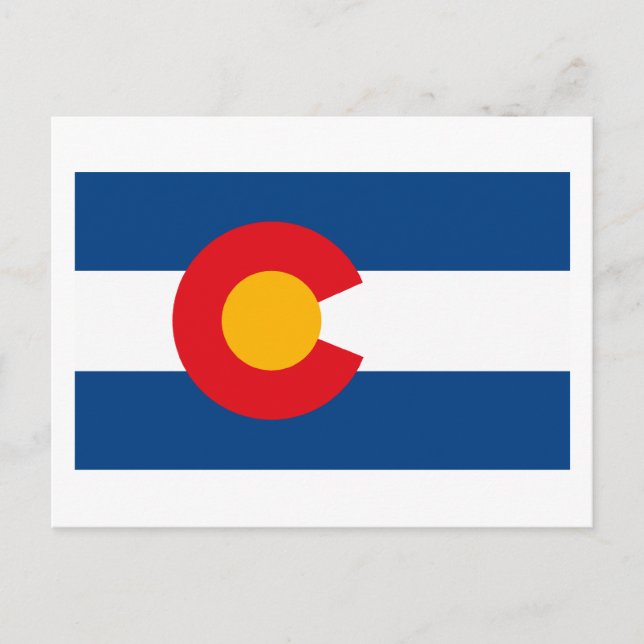 Colorado Flag Postkarte (Vorderseite)
