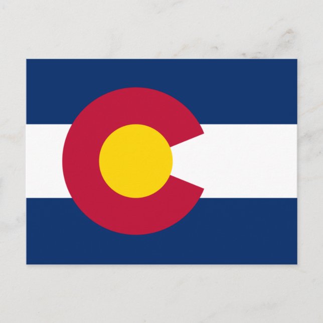 Colorado Flag Postkarte (Vorderseite)
