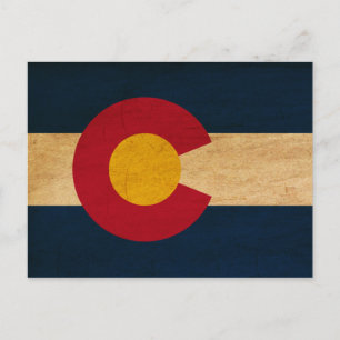 Colorado Flag Postkarte