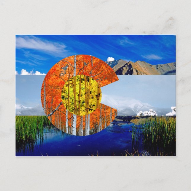 Colorado Flag Postkarte (Vorderseite)