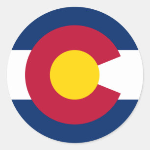 Colorado Flag Rechteckiger Aufkleber