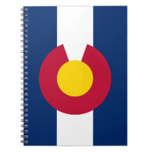 Colorado Flag Spiral Notebook