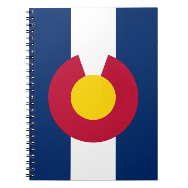 Colorado Flag Spiral Notebook Notizblock (Vorderseite)
